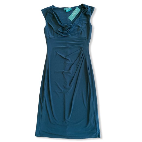 Lauren Ralph Lauren Black Sheath Sleeveles Size 6 - Picture 3 of 13